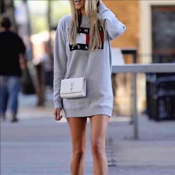 Tommy Hilfiger Popover Pullover Sweatshirt Dress - Picture 9 of 13